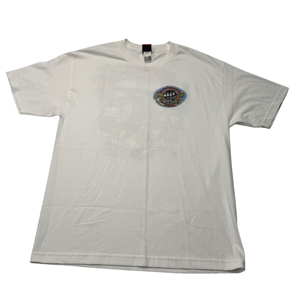 Hot Leathers Mens L Laconia Motorcycle Week 2013 90 Years Graphic T-Shirt Biker